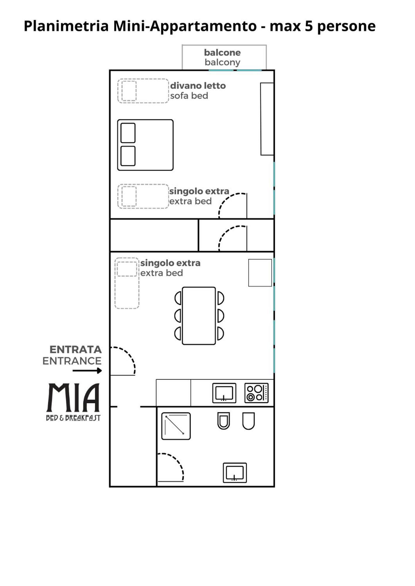 Casa Mia - No Reception Bed & Breakfast Trento Ngoại thất bức ảnh